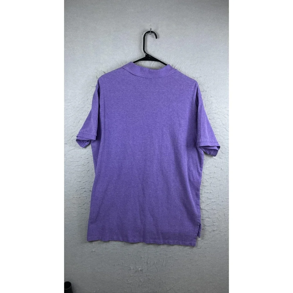 Polo Ralph Lauren Polo Shirt Mens‎ XL Purple Custom Fit Green Pony Logo Casual